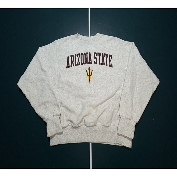 Vtg Champion Reverse Weave Arizona State University Sweatshirt Crewneck Sz Small - Picture 1 of 12